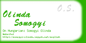 olinda somogyi business card